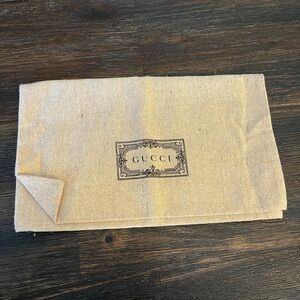 Gucci envelope dust bag